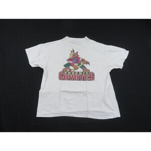 Phoenix Coyote Kachina T-shirt, Double Sided, White Sz XL 1990s